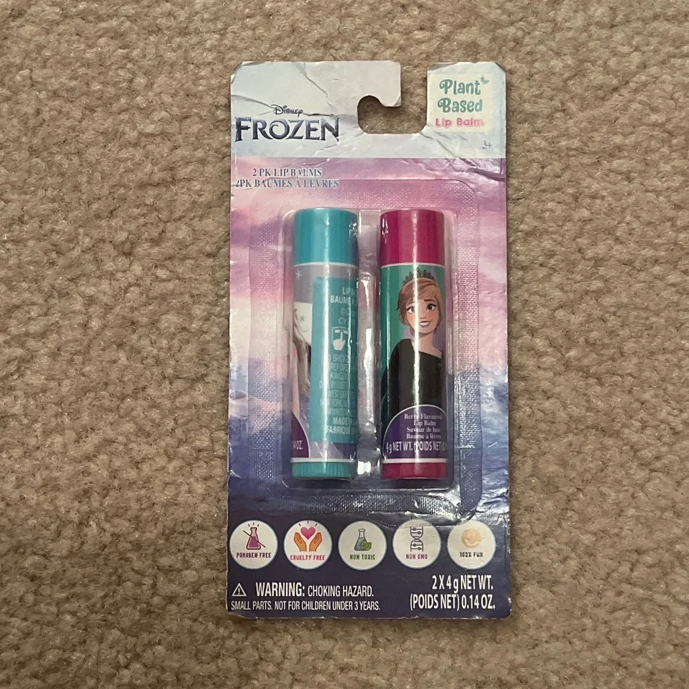 NEW 2-PK Disney Princess FROZEN girls lip balms